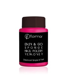 �������� ��� ������ ���� �� ���������� ������� Flormar Easy&Go Sponge Nail Polish Remover