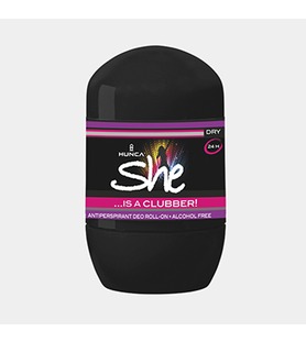 Hunca SHE IS CLUBBER ����������-�������������� roll-on ��� ������ 40 ��